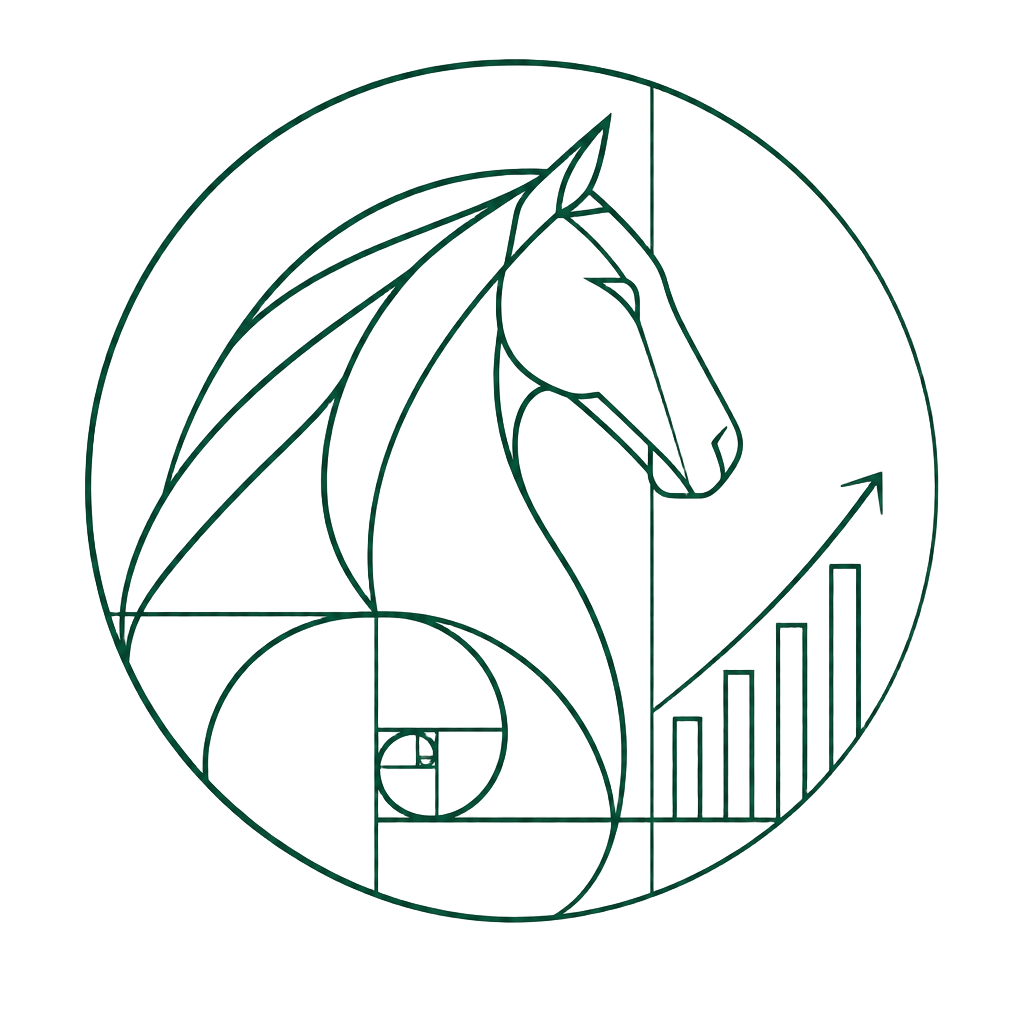 Logo Equistats — cavalo e métricas